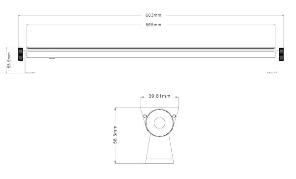 EL153519 E-Lektron UVBAR-36 LED Schwarzlicht-Leiste Lichteffekt