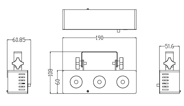 EL153528 E-Lektron MS-3 LED Multi-Spot Lichteffekt