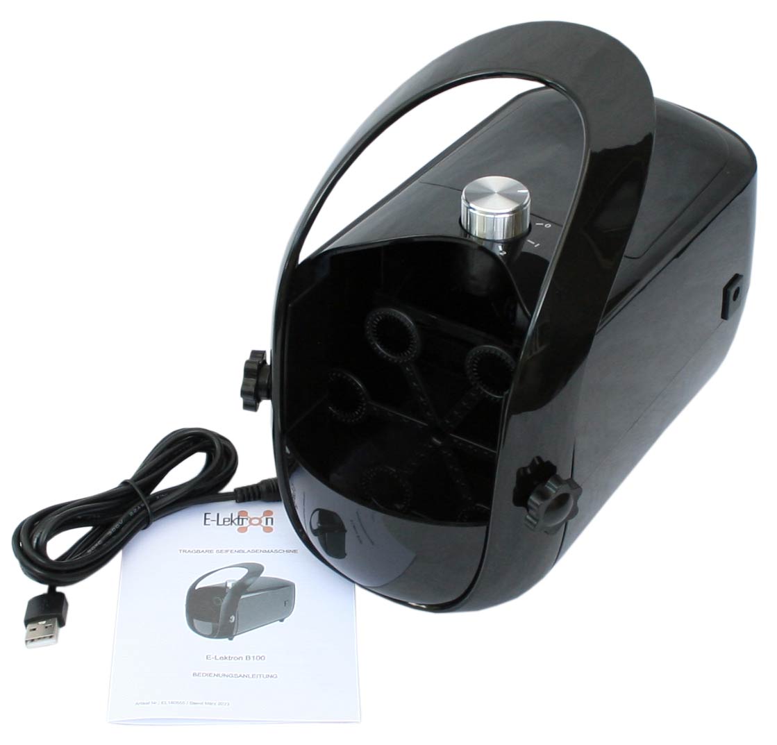 EL160555 E-Lektron B100 Seifenblasenmaschine USB / Batterie