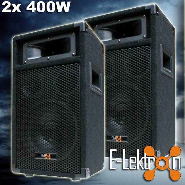 BB179761 E-Lektron PW20 DJ PA 3-Wege Lautsprecher Paar B-WARE