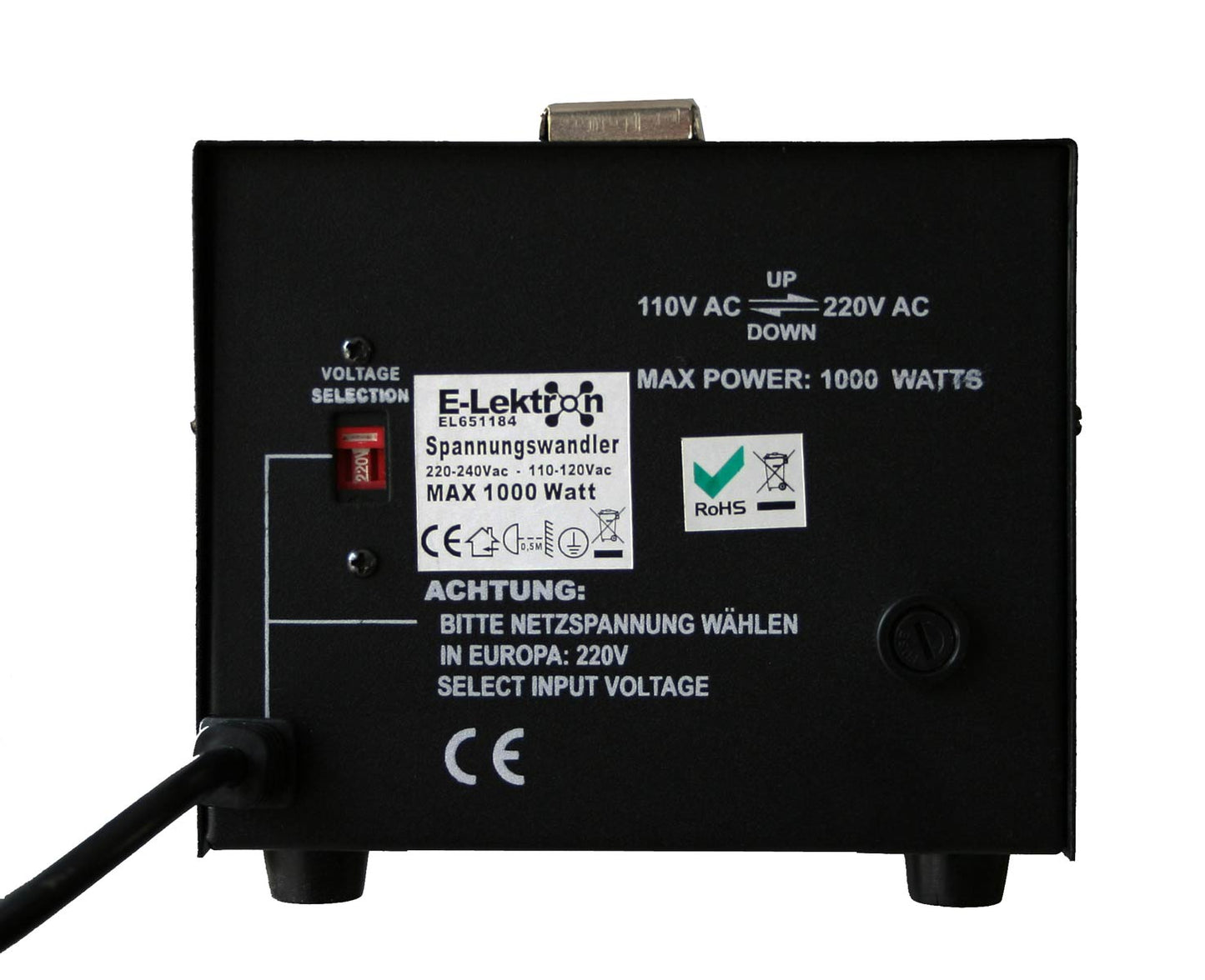EL651184 Spannungswandler 230/110V 1000W