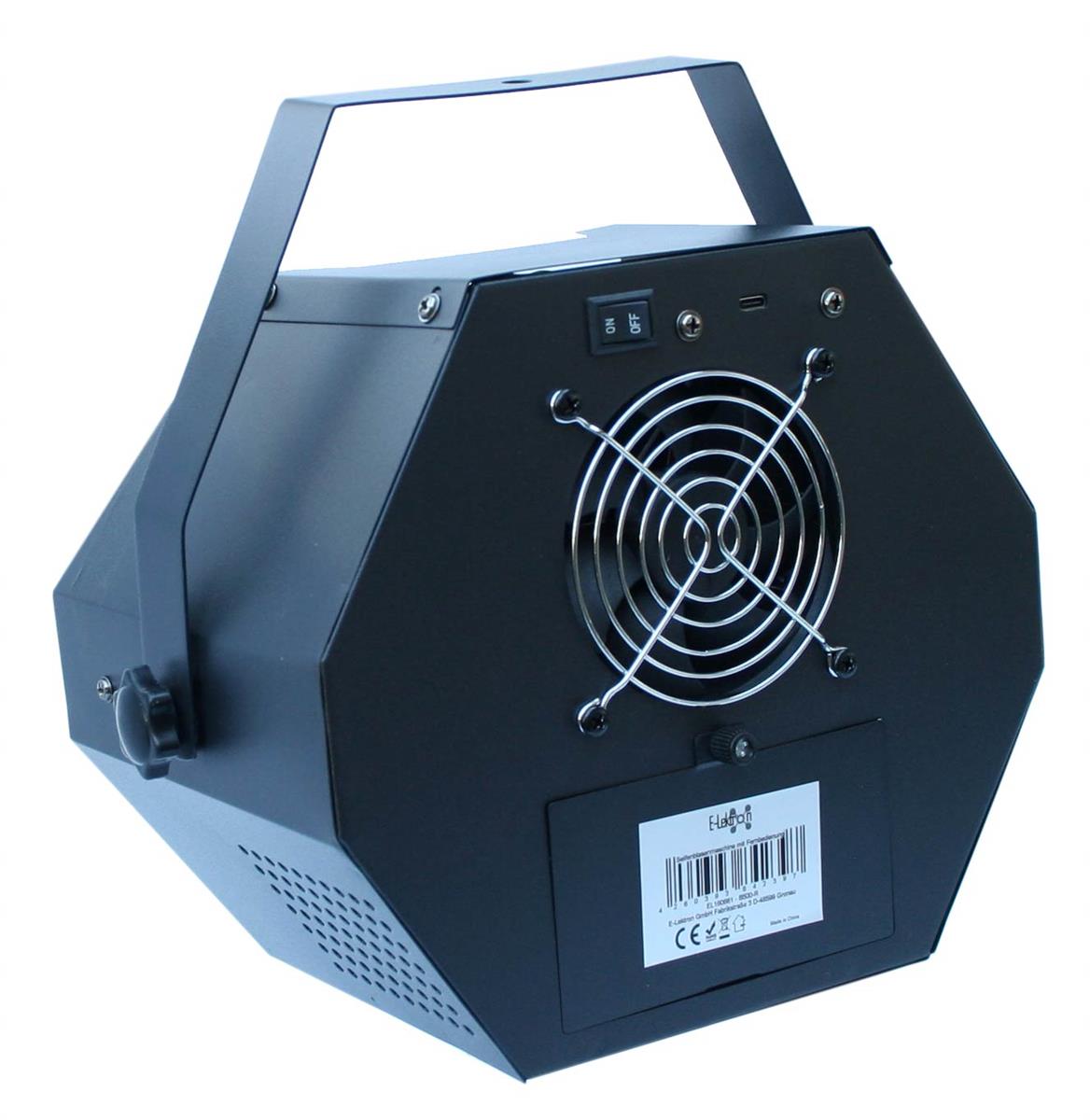 EL189066 E-Lektron B500-R Seifenblasenmaschine mit Fernbedienung inkl. 5L Fluid