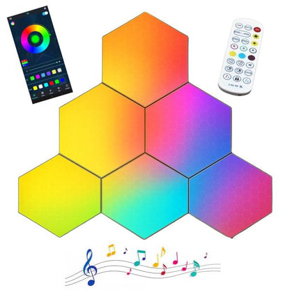 EL165100 E-Lektron Hexagon LED-Wandlichteffekt KBB36 6St