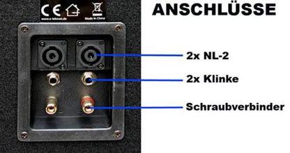 EL189426 E-Lektron Lautsprecheranlage SUB-P38 + PW25 Topteile