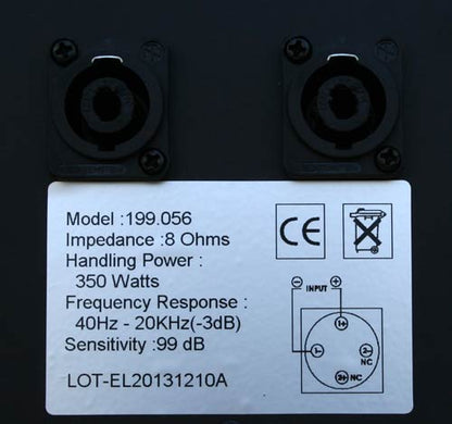 EL299056 E-Lektron JP30 DJ PA Lautsprecherpaar Passiv