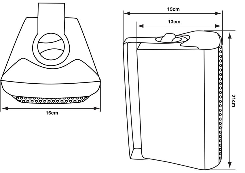 EL100184 E-Lektron EWL4P-B Lautsprechersatz 4" mit Wandhalter Schwarz