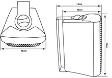 EL100184 E-Lektron EWL4P-B Lautsprechersatz 4" mit Wandhalter Schwarz
