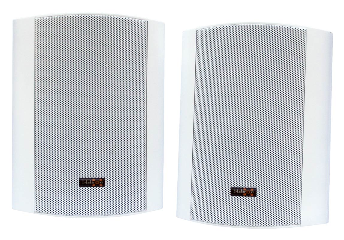 EL100202 E-Lektron EWL5A Aktivlautsprecher Satz inkl. Wandhalter Weiß