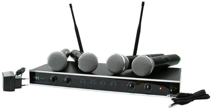 EL173766 E-Lektron IU-4011 UHF Funkmikrofon System mit 4 Mikrofone