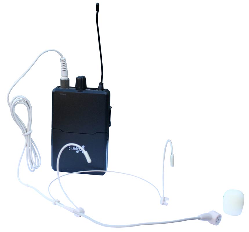 EL173768 E-Lektron IU-BP UHF Bodypack Headset/Lavalier 863.30MHz