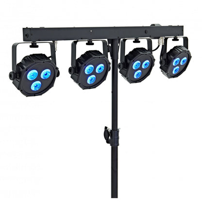 EL153516 E-Lektron Power-Bar 4-fach LED Lichteffekt inkl. Stativ