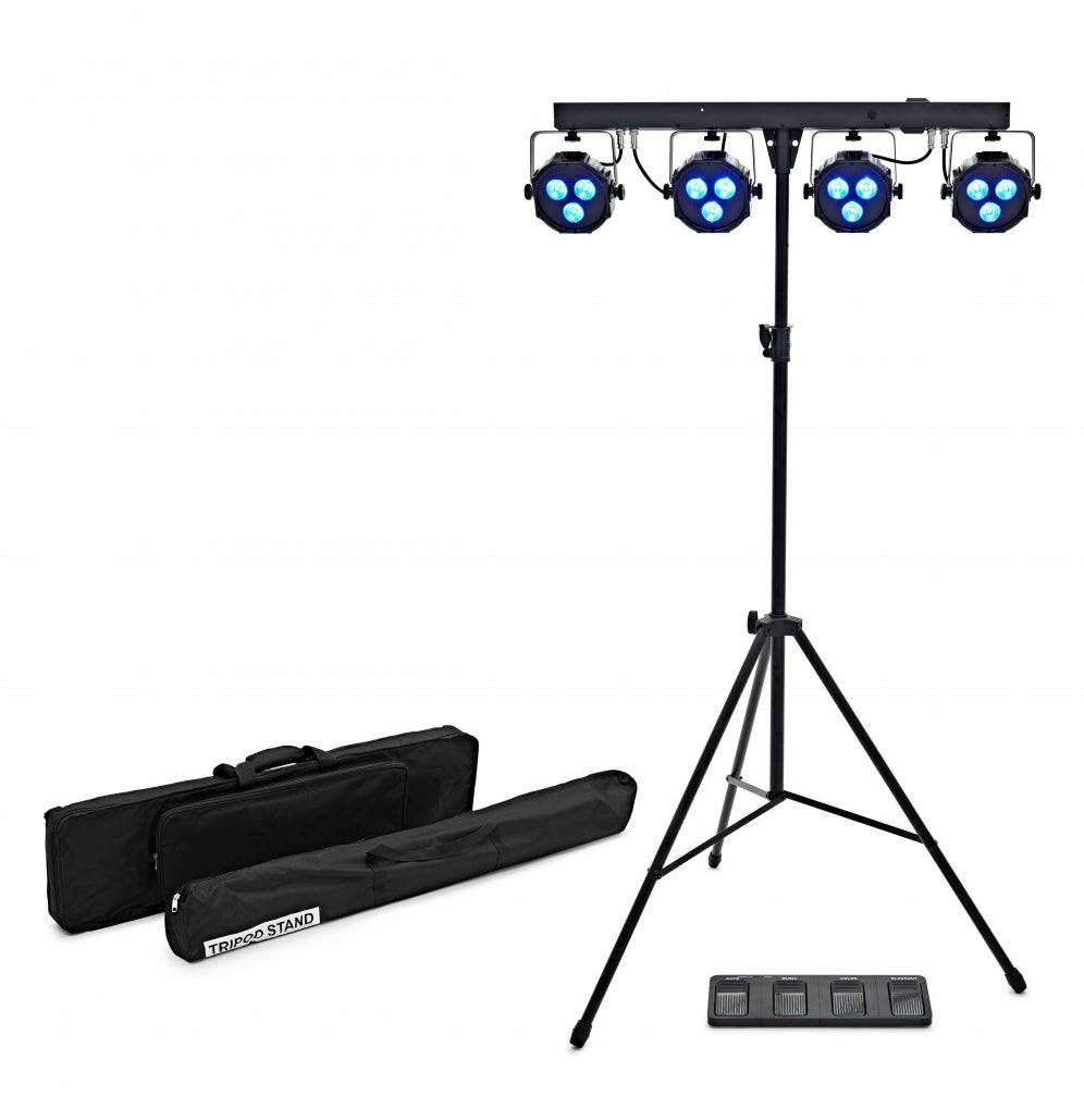 EL153516 E-Lektron Power-Bar 4-fach LED Lichteffekt inkl. Stativ