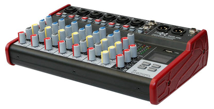 EL172586 E-Lektron SE-8 Live Mischpult 6-Kanal + stereo AUX / USB / BT