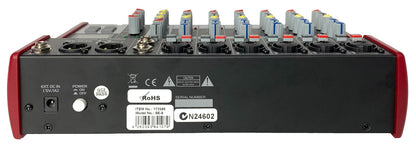 EL172586 E-Lektron SE-8 Live Mischpult 6-Kanal + stereo AUX / USB / BT