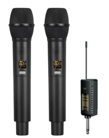 EL173750 E-Lektron U-2 universal 2x Funkmikrofon Satz UHF mit Ansteck-Empfänger