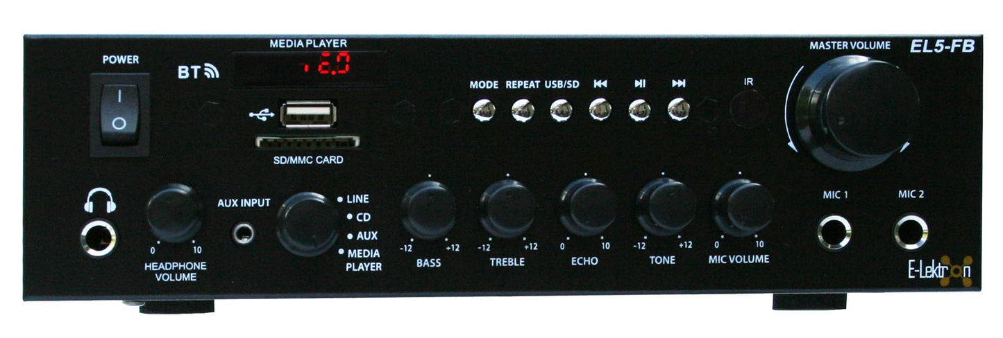 EL103401 E-Lektron EL5-FB HiFi Verstärker inkl. Lautsprecher