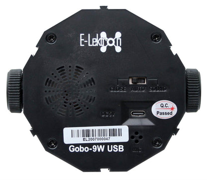 EL453545 E-Lektron Gobo-9W USB RGBW LED Party Gobo Projektor Satz 2 Stück