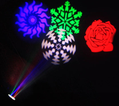 EL453545 E-Lektron Gobo-9W USB RGBW LED Party Gobo Projektor Satz 2 Stück