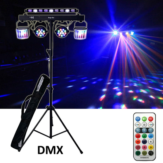 EL153548 E-Lektron Stage-Bar DMX 5x LED Lichteffekt inkl. Stativ
