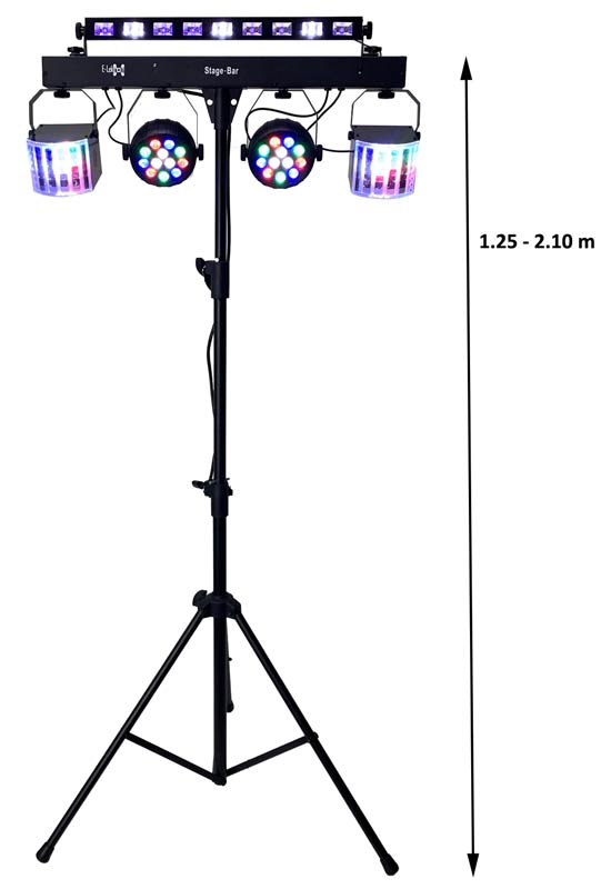 EL153548 E-Lektron Stage-Bar DMX 5x LED Lichteffekt inkl. Stativ