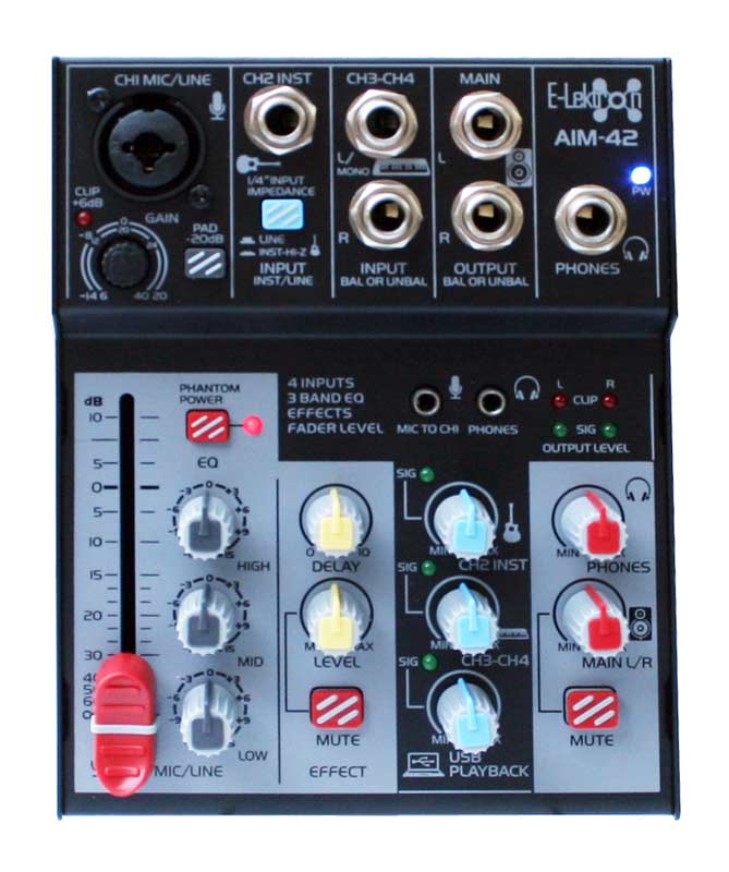 EL172610 E-Lektron AIM-42S Audio USB-Interface Streaming-Koffer